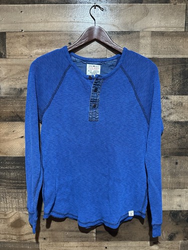 Lucky Brand Langarmshirt blau Waffelmuster Medium - Bild 2 von 2