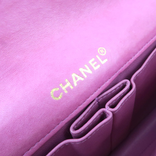 Authentic CHANEL Chocolate Bar Chain Shoulder Bag Lambskin Pink Gold HDW F/S - Picture 15 of 17