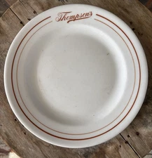Vintage THOMPSON'S Restaurant 6.75” Plate Restaurant China