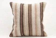 Kilim Pillow Cover, 20x20 in, Decorative Sofa Cushion, Handmade Boho Pillow