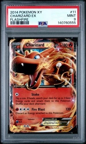 Pokémon Charizard ex 11/106 Flashfire Holo Ultra Rare PSA 9 180HP