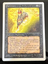 Magic the Gathering MTG Unlimited Nightmare NM-  (Beta Bob)