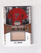 2024 J.D. DREW LEAF LUMBER  GU BAT RELIC 1/40 BOSTON RED SOX