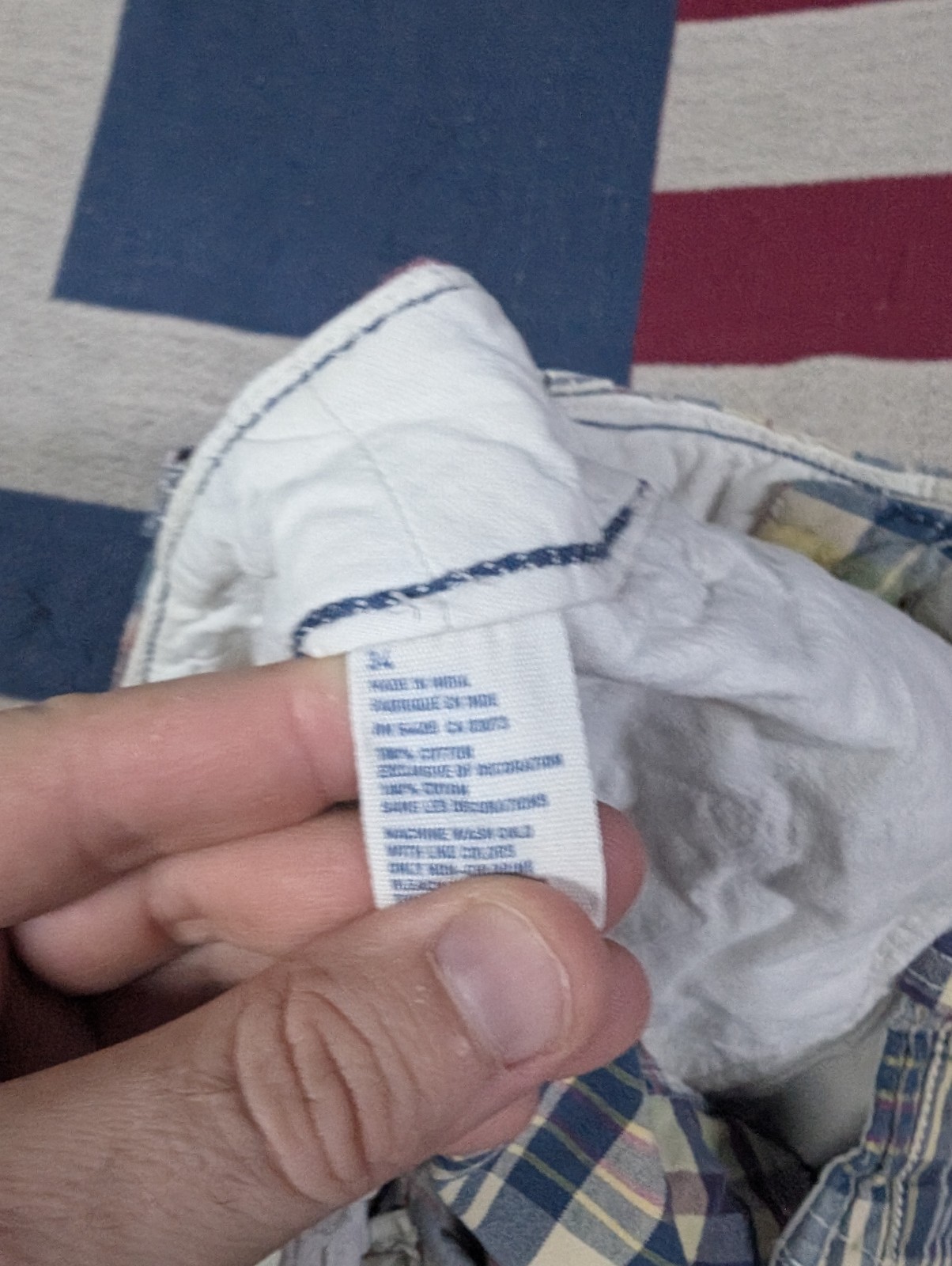 American Eagle Shorts Men's Patchwork Multicolor … - image 4