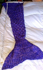 Mermaid Tail Cocoon Handmade Crocheted Quilt Rug Sofa Beach Knit Lapghan Blanket