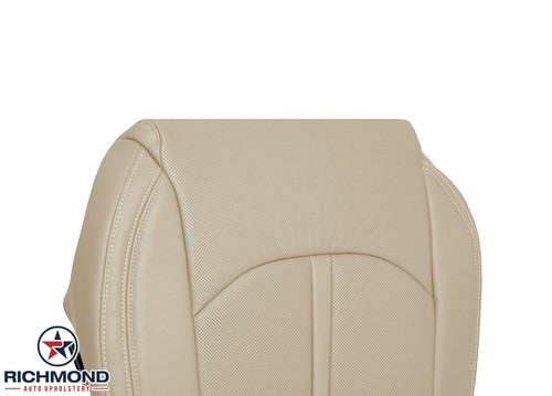 For 2015 2016 Hyundai Sonata-Driver Side Bottom GENUINE Leather Seat Cover Tan - Picture 8 of 18