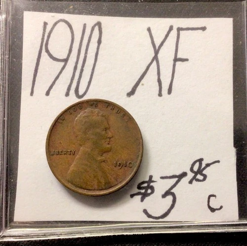 1910 Lincoln Wheat Cent XF! ENN Coins