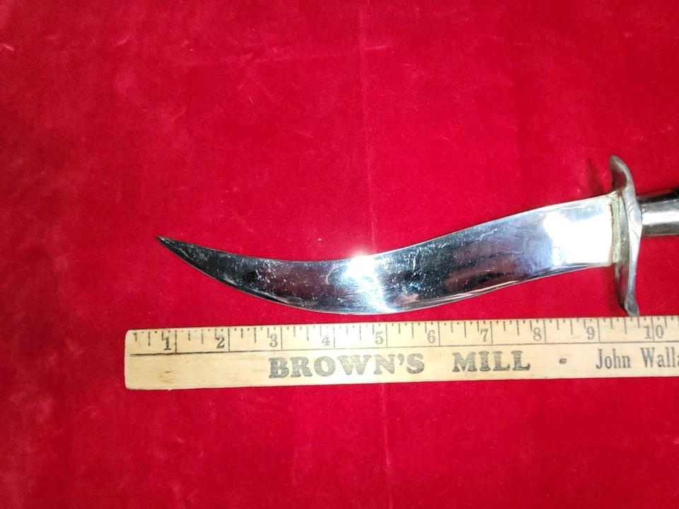 Vtg WW2  15" Long 9.5" Blade Philippines Bolo Carved Handle Fighting Knife.OBO - Image 4 of 4