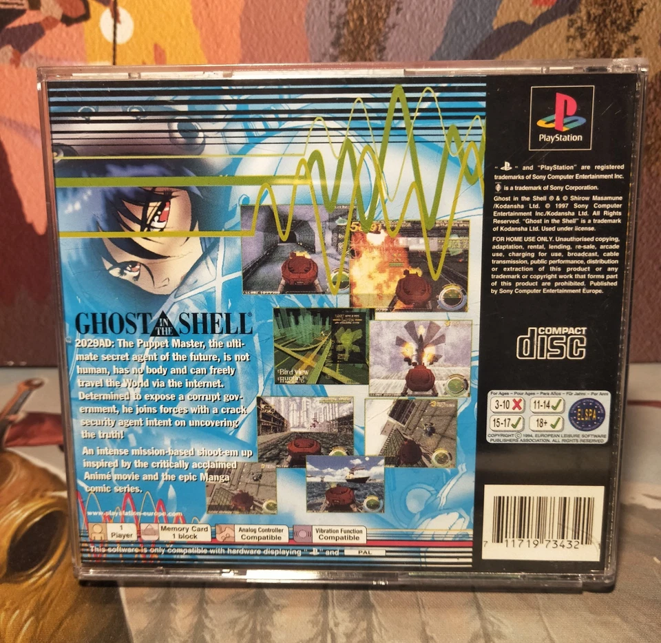 Ghost in the Shell PS1 Sony Playstation PAL ONLY COMPLETE COPY ON EBAY - Image 3 of 4