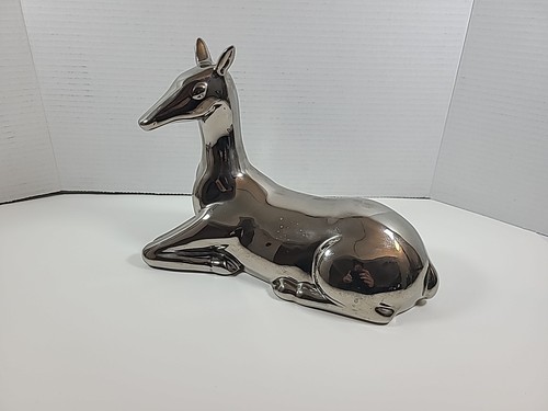 Vintage JARU California Pottery 1973 Deer Doe Silber - Bild 10 von 12