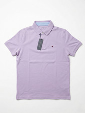 Tommy Hilfiger Men's Classic Fit Signature Button Short Sleeve Polo