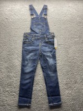 Cat Jack Ultimate Stretch Light Blue Denim Overalls Size XS 4/5
