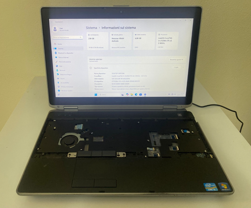 Dell Laptop Latitude E6520 cpu intel i5-2520M 2.50Ghz RAM 4GB NO TASTIERA NO HDD - Foto 17 di 21