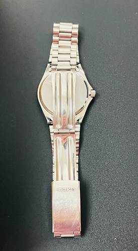 SEIKO WATCH CHRONOS 5H23-7060 ANTIMAGNETIC QUARTZ DAY DATE KANJI BLACK Arabic - Picture 13 of 20