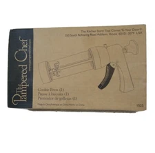 Pampered Chef Cookie Press 1525 16 Different Disc Patterns, In Original Box