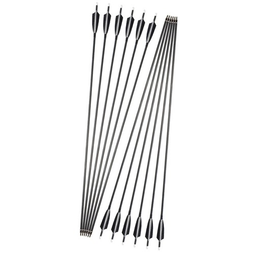 34" Archery Carbon Arrows Spine 500 Turkey Natural Feather Recurve Bow Hunting - Picture 12 of 12
