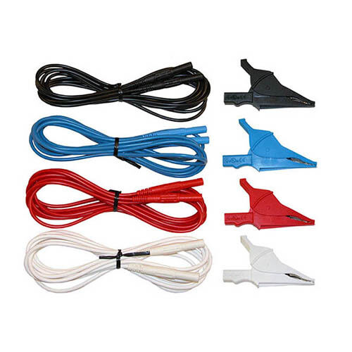 AEMC 2140.64 Color-Coded 10 ft. Leads with Alligator Clips, Set of 4 - Picture 1 of 1