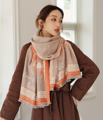 Imitate Cashmere Long Scarf Women Fashion Horse Shawl Winter Big Stole 185*65cm - Picture 12 of 22