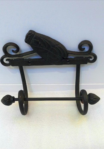 WANDABROLLER TOILETTENPAPIER AUS GUSSEISEN LILIENBLÜTE ODER ZIKADE - Bild 3 von 4