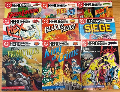 Mayfair DC Heroes RPG Green Lantern Corps And 8 Modules Exc Cond Unused