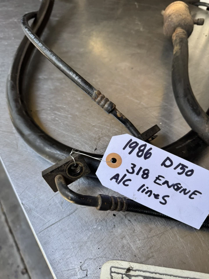 1987 Dodge Ram D150 W150 A/C Lines 318 бензиновый двигатель 250 350 - Изображение 3 из 4