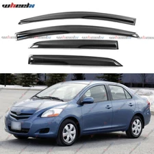 Fits 07-2013 Toyota Yaris XP90 Sedan Mugen 3D Wavy Window Visors Rain Guard 4Pcs