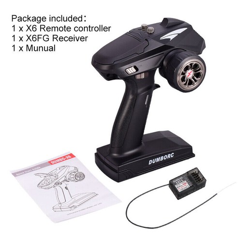 DUMBORC-X6 6CH 2.4G RC Radio Controller Transmitter+Mixed Mode X6FG Receiver - Picture 6 of 11