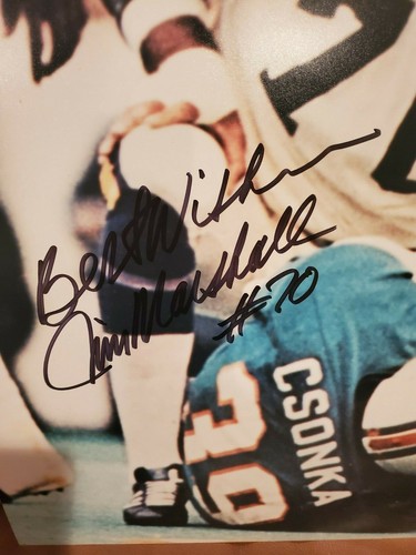 Jim Marshall Minnesota Vikings handsigniertes signed 16x20 Foto COA Ohio State - Bild 2 von 2