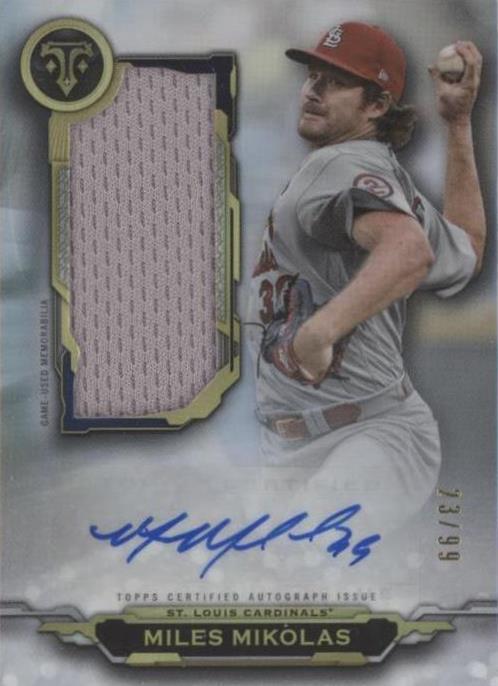 2019 Topps Triple Threads - Miles Mikolas #AUJR-MMI - 1 of 1