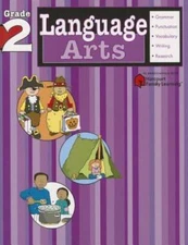 Language Arts: Grade 2 (Flash Kids Harcourt Family Learning) - Paperback - GOOD