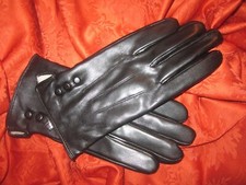 Lot of 2 pairs Vegan Faux Leather Gloves M/L Touchscreen Compatible Brand New.