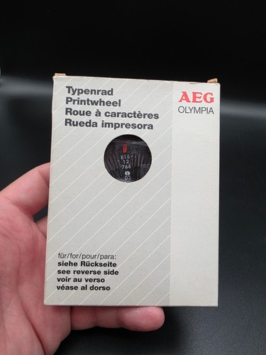 AEG Olympia Typenrad 816 12 766 03 ✅unbenutzt✅ - Picture 1 of 4