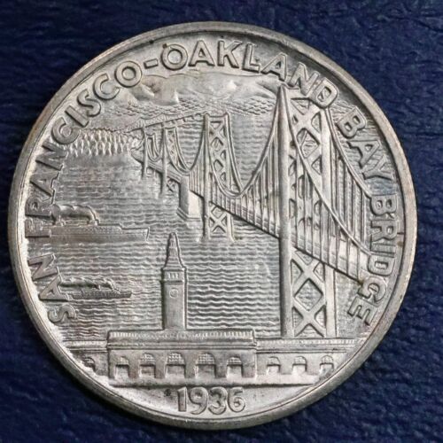 S Oakland Bay Bridge 1936 apertura San Fran medio dólar 50c conmemorativo - Imagen 3 de 4