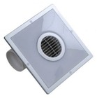 Bathroom Extractor Fan 100mm / 4" with Lamp and Backdraught Valve