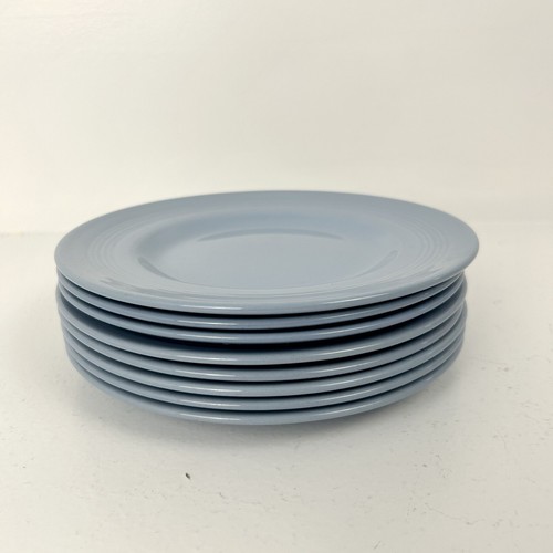 Woods Ware Plate 6.5" Iris Blue Vintage 40s WW2 Wartime Utility Ware Replacement - Picture 3 of 24