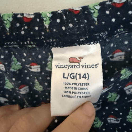 Vineyard Vines Kid’s Large Christmas Holiday Pajama Pants - Picture 2 of 4