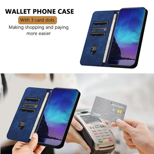 Leather Wallet Card Case for Samsung S24 Ultra S23 S22 S21 S20FE S10 Flip Cover - Picture 15 of 48