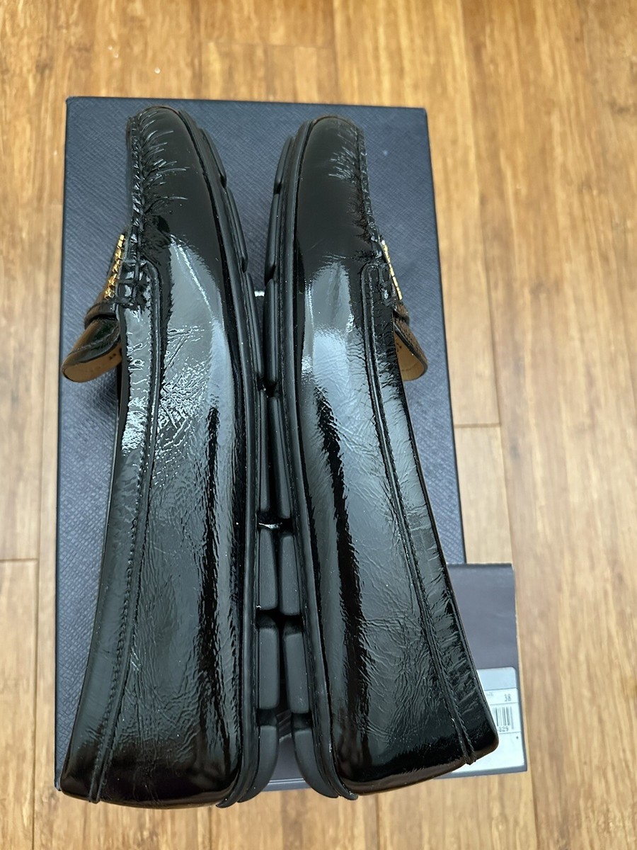 PRADA(プラダ)CALZATURE DONNA PRADA Calzature Donna Vernice Nero Black Patent Heels 42