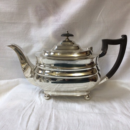1095g Quality 1935 Solid Silver 3 Piece Tea Service Set By William Hutton & Sons - Picture 4 of 12