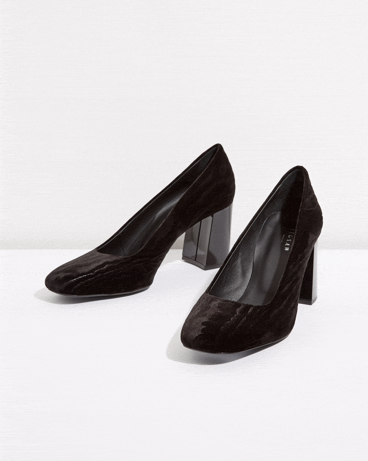 Jigsaw Linus Round Toe Block Heel Womens New Black Jigsaw Linus Round Toe Block Heel Womens New Black