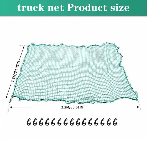 1.5x2.2m Trailer Cargo Nets Luggage Net Securing Transport Net with 15 hooks - Picture 2 of 12