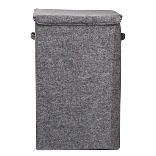 Wäschekorb mit Deckel Groß - XXL 100 L-Wäschekorb Wäschesammler Blau mit Griffen - Bild 12 von 18