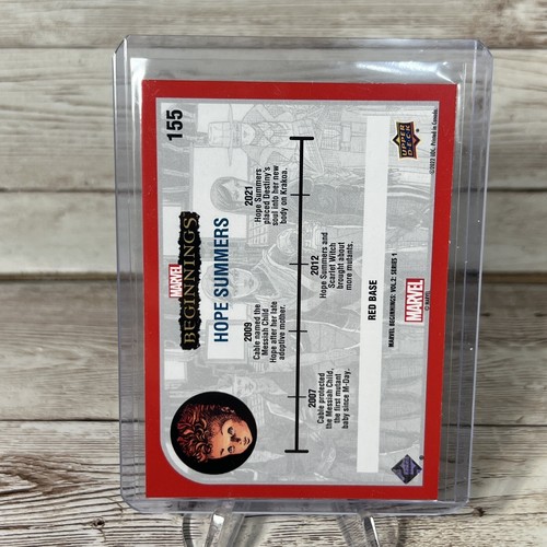 2022 Upper Deck Marvel Beginnings Volume 2 Series 1 Red Base #155 Hope Summers - Picture 2 of 2