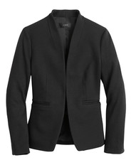 NEW J.CREW BLACK STRETCH TWILL GOING OUT BLAZER JACKET H2743 SZ 6