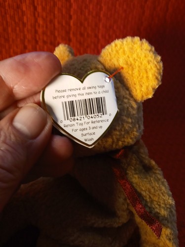 Ty Beanie Babies Curly The Bear Plush - 4052 - Picture 4 of 8