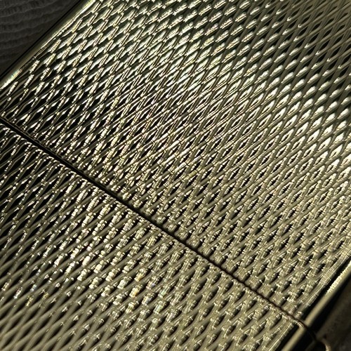 Accendino a olio Zippo rete taglio diamanti K24 placcatura oro puro custodia regolare Giappone - Foto 14 di 14