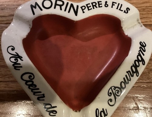 RARE Morin Pere & Fils Heart Shaped Ashtray France Moulin des Loups - Picture 7 of 11