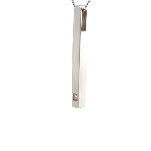 Authentic Bespoke 18ct White Gold Diamond Pendant & Necklace 0.05ct RRP $950* - Picture 2 of 5