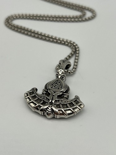 Stainless Steel Anchor Viking Rune Battleaxe Pendant Necklace - 第 1/13 張圖片