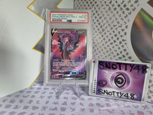 PSA 10 Galarian Moltres V 176/198 Chilling Reign Pokemon Card SWSH ULTRA RARE - Bild 6 von 7